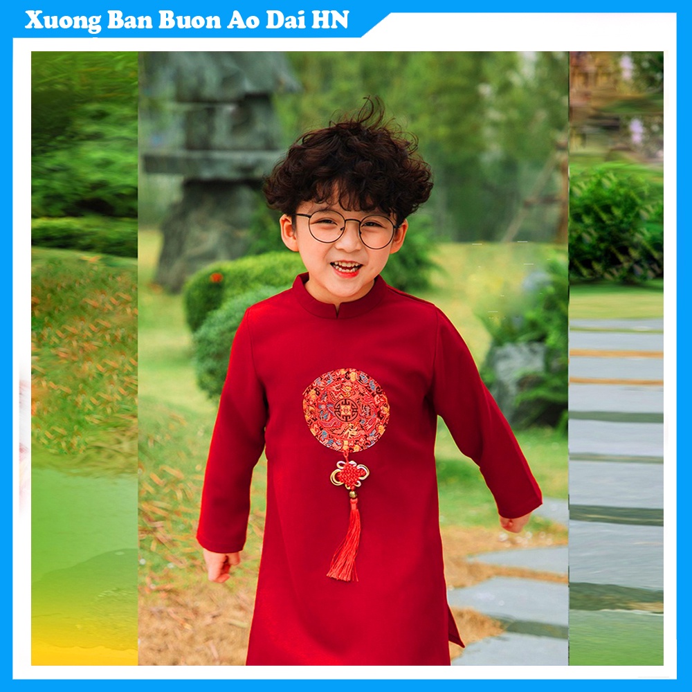 Áo Dài Bé Trai ,ao dai tet hang thiet ke op nguc