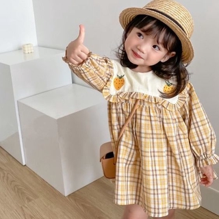 Đầm Sọc Ca-Rô Xinh Xắn Dành Cho Bé Gái