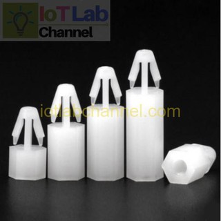 Trụ nhựa cái m3 chân gài 5 – 40mm