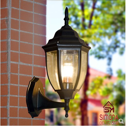Đèn Chùa Cột Gắn Treo Tường Cổng Ngoài Trời SIMONA Màu Vàng DGT 031V