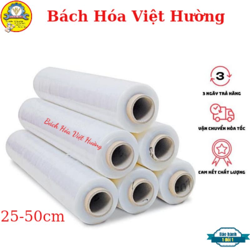 Màng chít, màng PE, co PE dùng để bọc hàng, quấn bụng đủ kích thước 25cm và 50cm lõi siêu mỏng