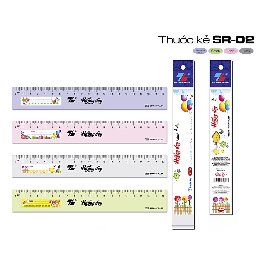 Thước Thiên Long SR-02 (20cm)