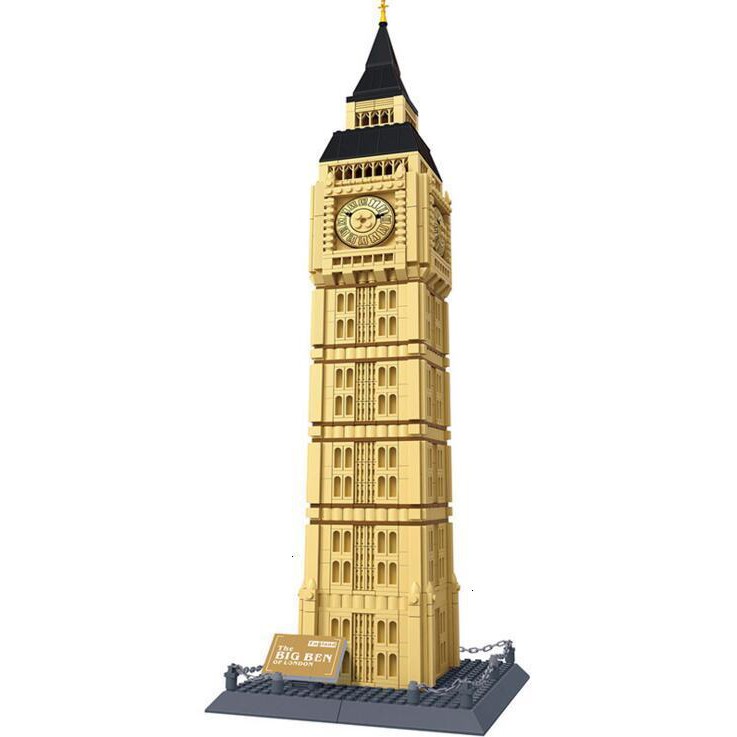 Đồ chơi Lắp ghép Mô hình  Wange  5216 Architecture the Big Ben of London-England Tháp Đồng Hồ Big Ben