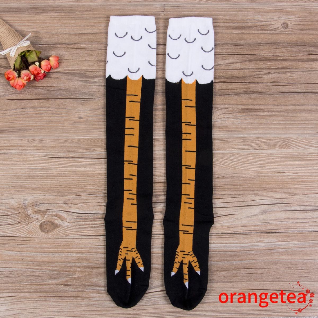 Đôi vớ cổ cao hình chân gà 3D thời trang dành cho nữ