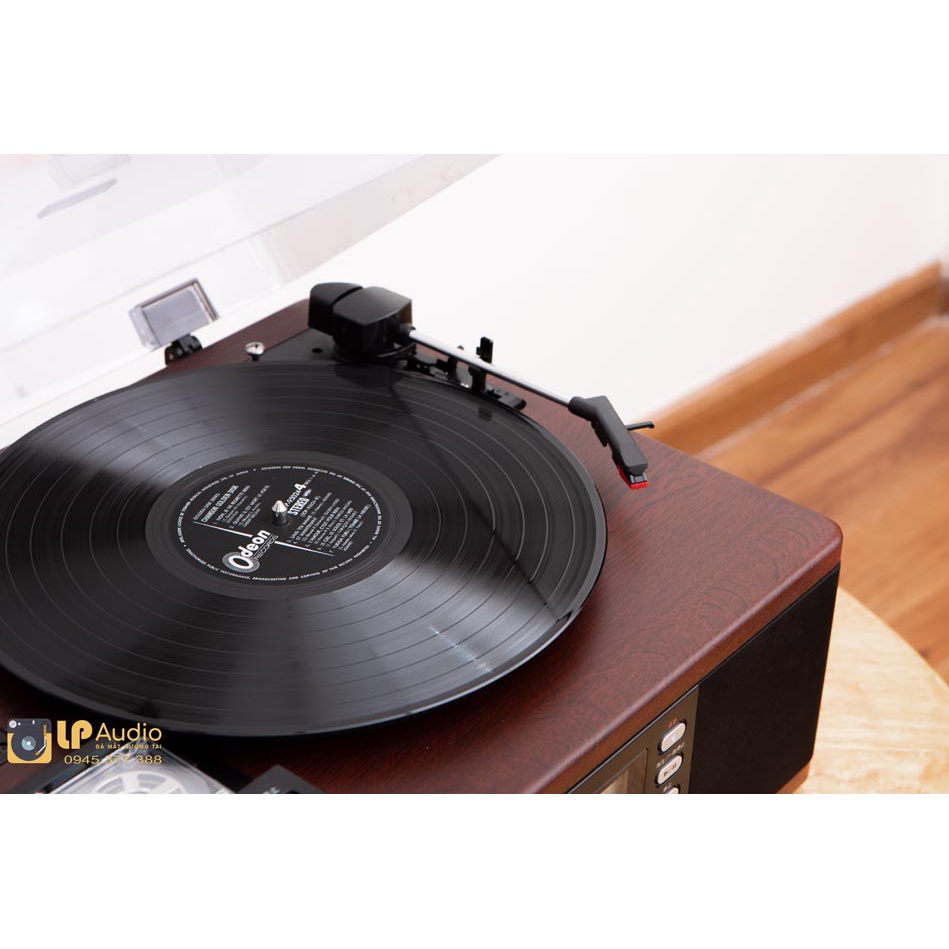 MÁY ĐĨA THAN VINYL LP-R550USB màu nâu