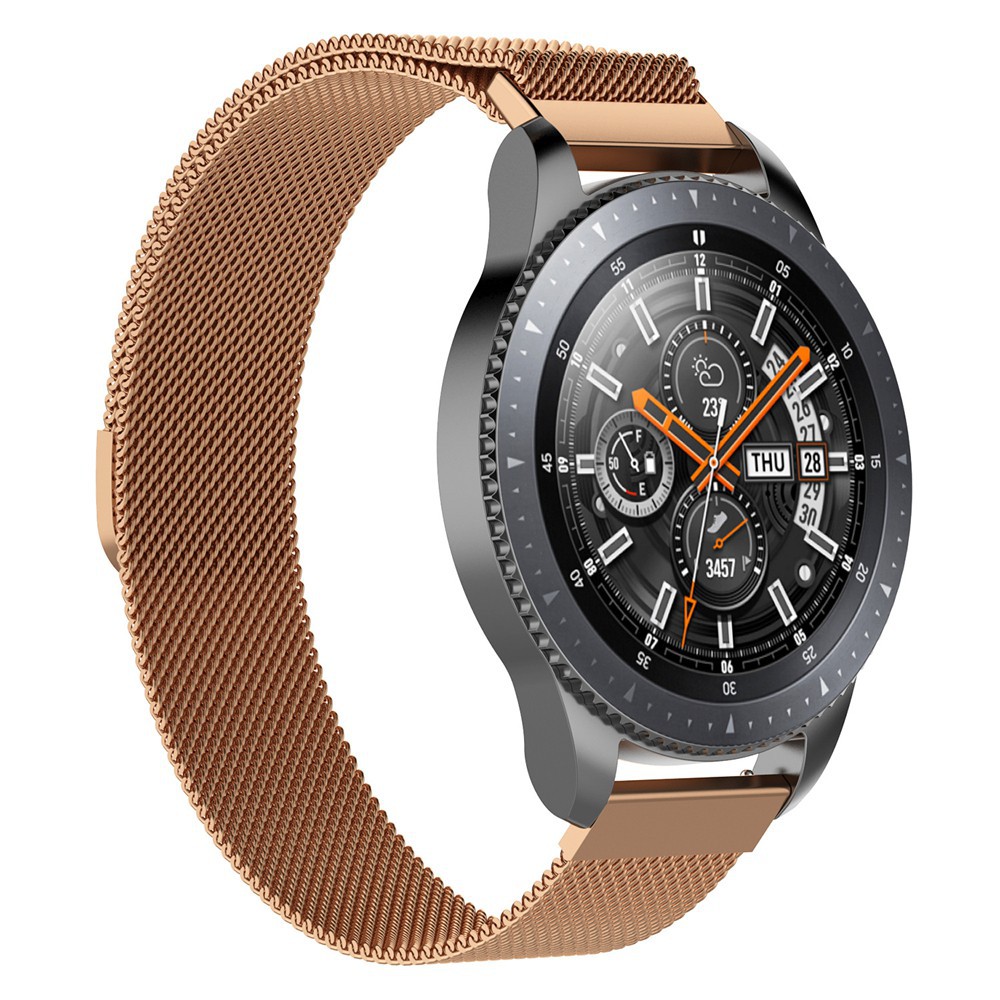 Dây Đồng Hồ Bằng Thép Không Gỉ Có Khóa Nam Châm Cho Samsung Galaxy Watch Active 2 R500 42mm R815 46mm R600 S2 Classic R732 S3 Gear 2 R380 Neo R381 Live R382