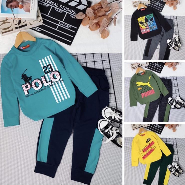 Bộ dài thể thao bé trai bộ dài cotton 4c mềm mịn mát monkey kids cotton chính phẩm pikakidsqatexuongsi_q9