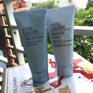 Combo sữa rửa mặt perfect clean 30ml và sữa tẩy trang estee lauder 30ml