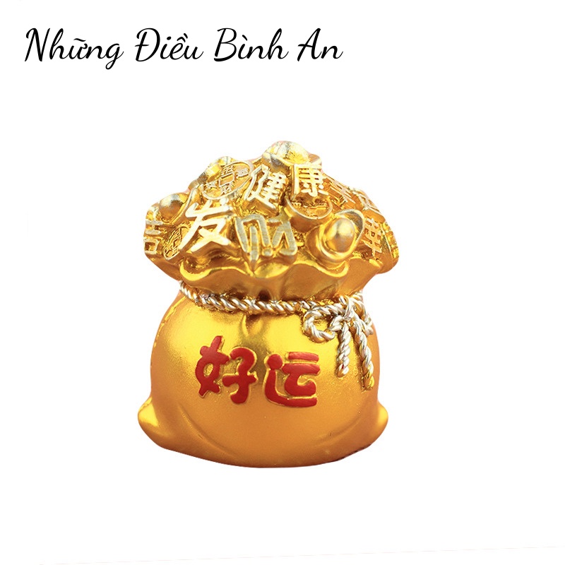 Hũ vàng trang trí ô tô, bàn làm việc, bánh kem đáng yêu /Phụ kiện trang trí 💕FREESHIP 50k💕 Những Điều Bình An
