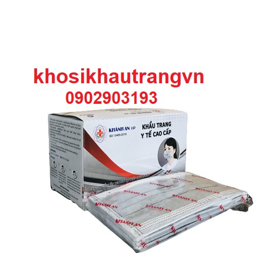 [Giá Sỉ] Hộp 50 cái khẩu trang y tế Khánh An 4 lớp kháng khuẩn + | BigBuy360 - bigbuy360.vn
