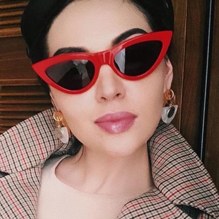 Kính Mát Mắt Mèo Phong Cách Âu Mỹ Thời Trang Cho Nữ