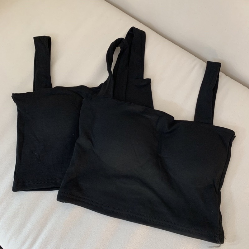 Áo 2 dây dáng croptop cúp ngực