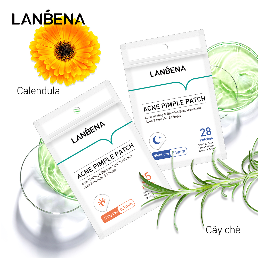 Miếng dán mụn LANBENA sử dụng cho ban ngày và ban đêm | BigBuy360 - bigbuy360.vn