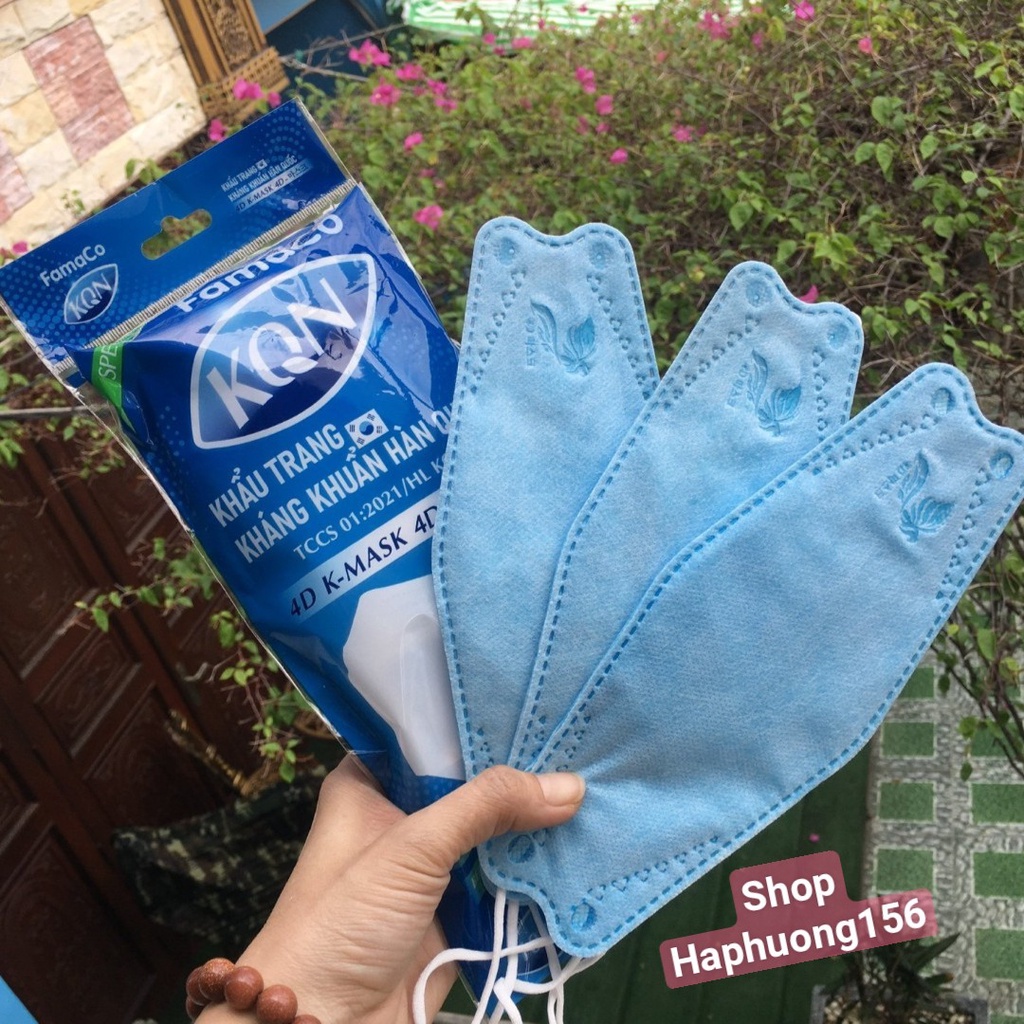 Combo 50 cái Khẩu trang 4D K Mask KF94 Hàn Quốc chống bụi mịn và kháng khuẩn