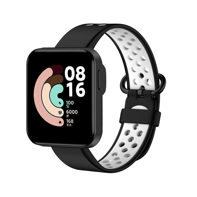 Dây Đeo Thay Thế Chất Liệu Silicon Màu Trơn Cho Xiaomi Mi Watch Lite Smart Watch