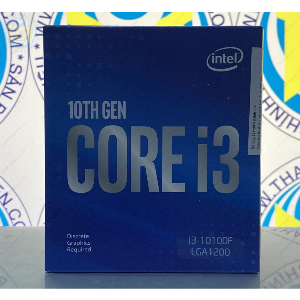 CPU Intel Core i3 10100F / 6MB / 3.6GHZ / 4 nhân 8 luồng - Hàng Chính Hãng