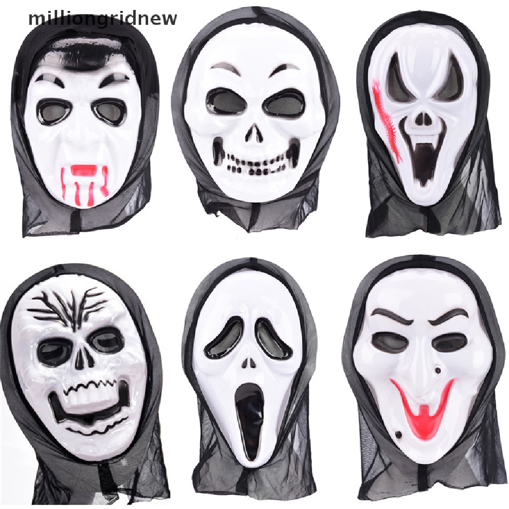 Mặt Nạ Hóa Trang Halloween Hình Ma Kem Đáng Sợ