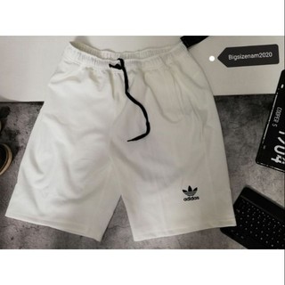 Quần short thun nam bigsize màu trắng