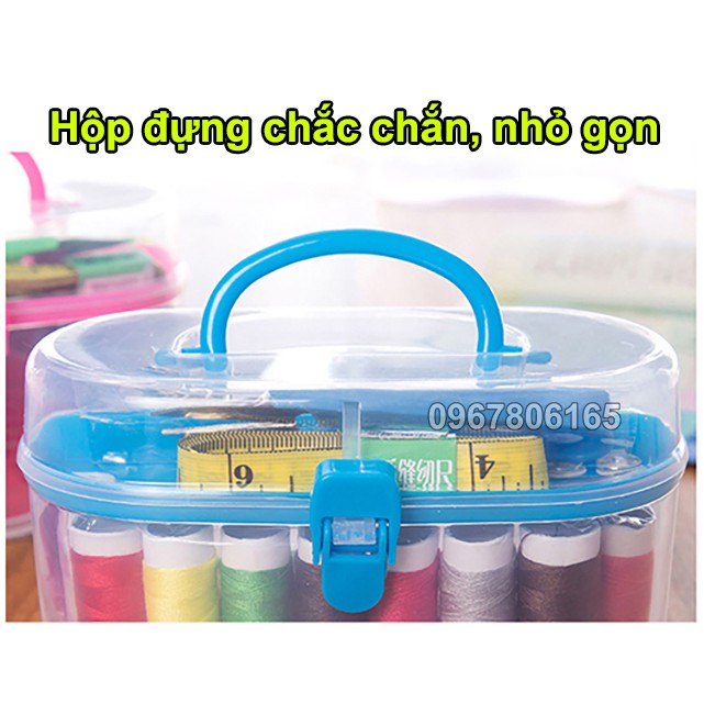 Bộ kim chỉ - Hộp kim chỉ dụng cụ may vá đa năng đầy đủ 55 món