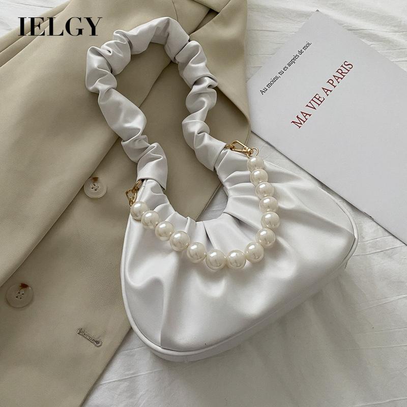 IELGY Túi Đeo Vai Đính Ngọc Trai Thời Trang Xinh Xắn Cho Nữ