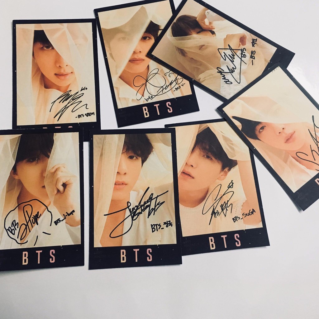 Combo 4 set 28 thẻ card BTS LY TEAR Y.O.U.R+ kẹp gỗ