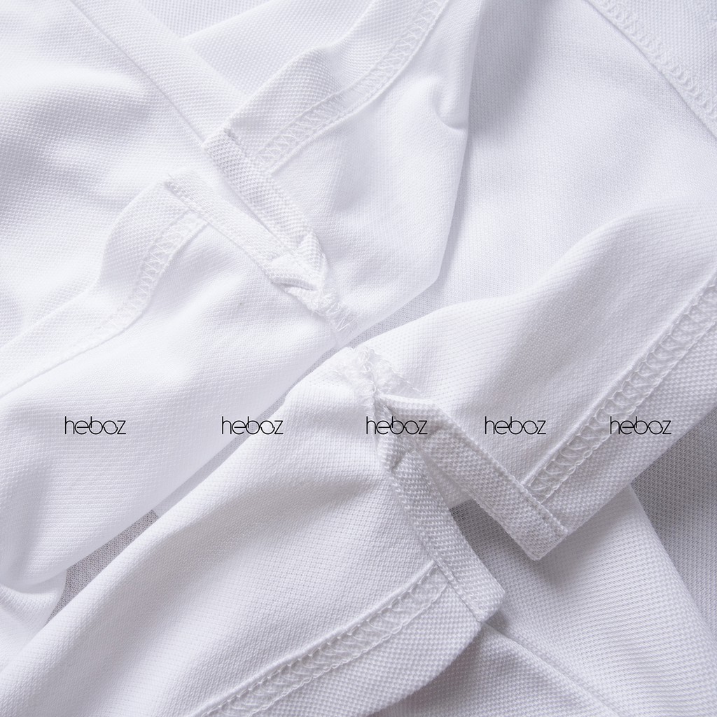 [HẾN STORE MENSWEAR] Áo polo Heboz logo thêu 6M - vải cotton pha co giãn 4 chiều đẹp in logo, form slimfit -00000372
