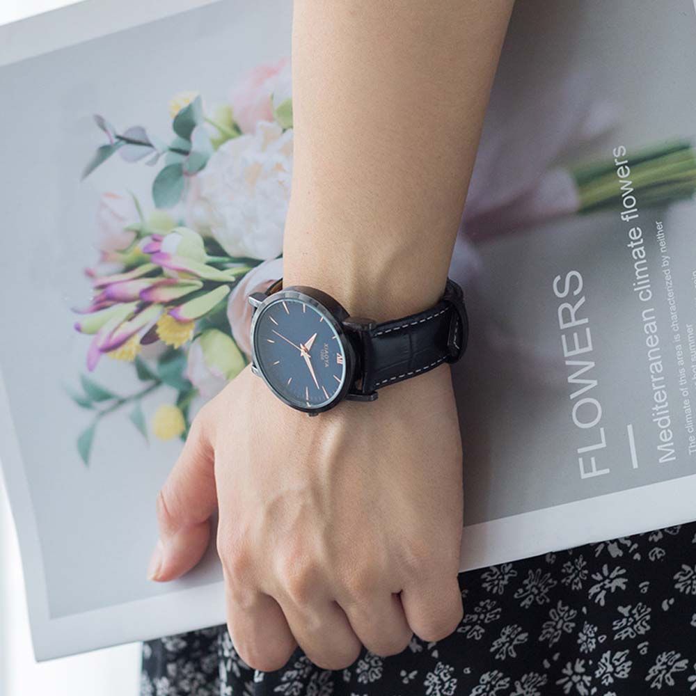 Dây đeo đồng hồ thay thế bằng da chất lượng cao 22mm có khóa bướm chống nước thông dụng dành cho nam và nữ
