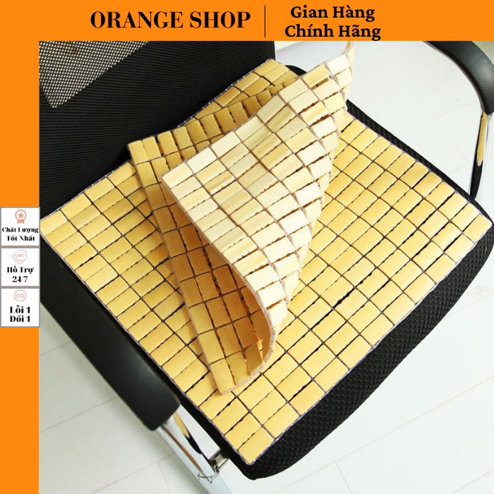 Chiếu trúc lót ghế văn phòng 40x40 cm Miếng đệm lót ghế oto Orange shop