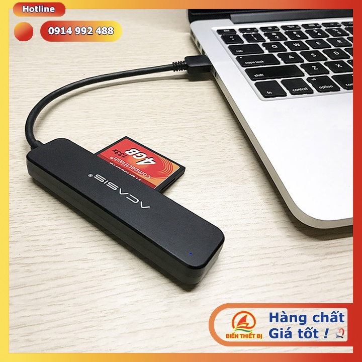 Đầu đọc thẻ đa năng USB 3.0 đọc các loại thẻ nhớ SD MicroSD TF CF MS - Đọc được nhiều thẻ cùng một lúc