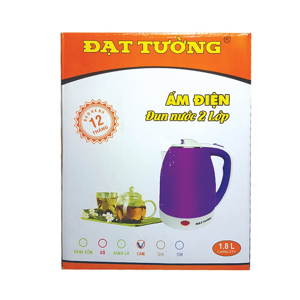 Ấm đun nước siêu tốc 2 lớp 1.8L Đạt Tường ST-01