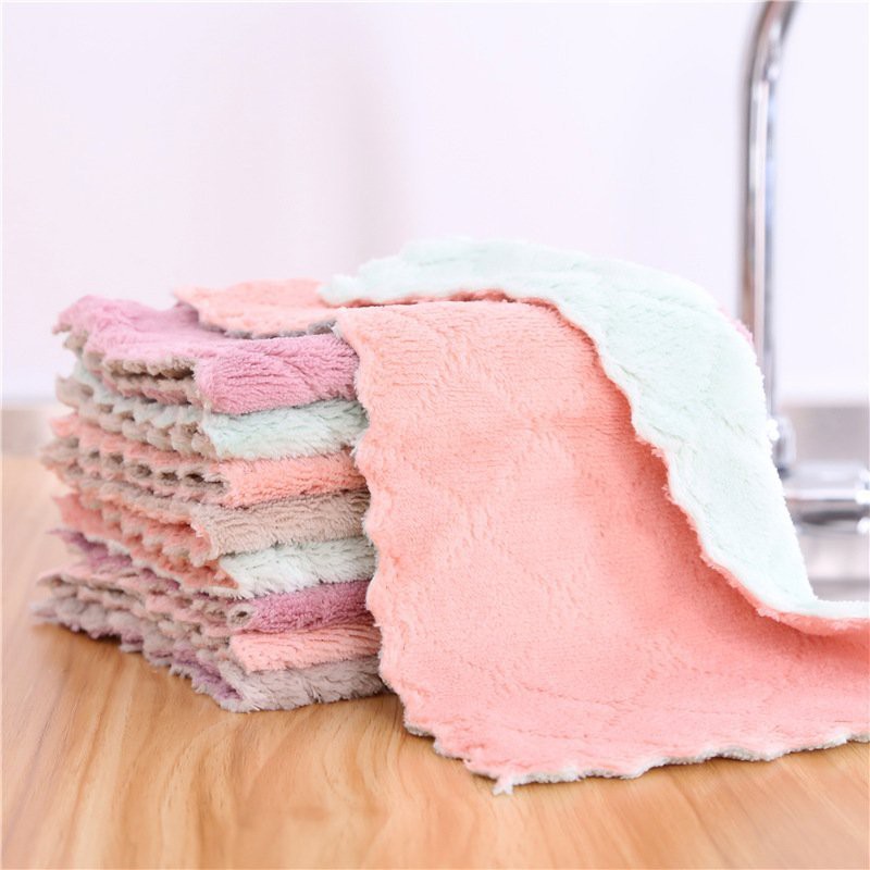 Khăn lau nhà bếp hai mặt thấm hút nhanh đa năng - tiện dụng hơn khăn giấy vệ sinh kháng khuẩn mềm mịn