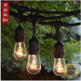 Đèn dây đèn thả ngoài trời chống nước T112 , dây đui kèm bóng 5m và 10m