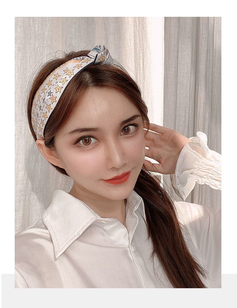 Khăn lụa turban - Khăn turban dài lụa satin cao cấp, họa tiết sang trọng, quàng cổ, buộc tóc, ... phong cách Hàn Quốc