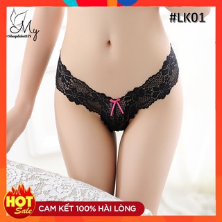Quần lót lọt khe nữ ❣️❣️ FREE SHIP 50K ❣️❣️  quần lọt khe phối nơ sexy LK01