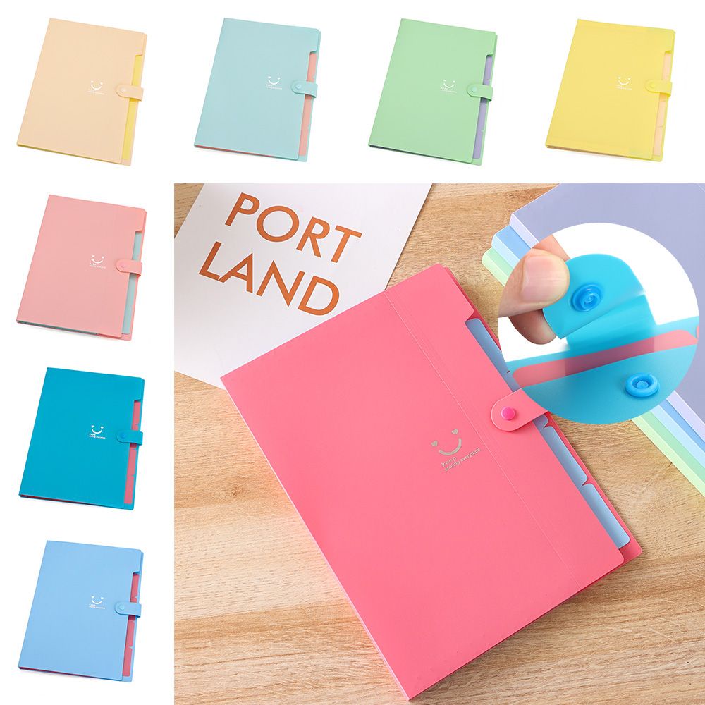 Giá Đỡ Tài Liệu 5 Ngăn Khổ A4 Chống Thấm Nước Nhiều Màu Tiện Dụng