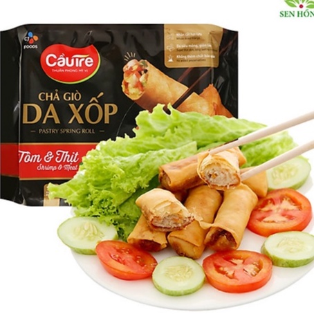 (Chỉ giao hảo tốc TPHCM) Chả giò da xốp Tôm và thịt Cầu Tre 400g