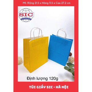 [ Sét 20] Túi giấy Kraft có quai Kt 21x11x27
