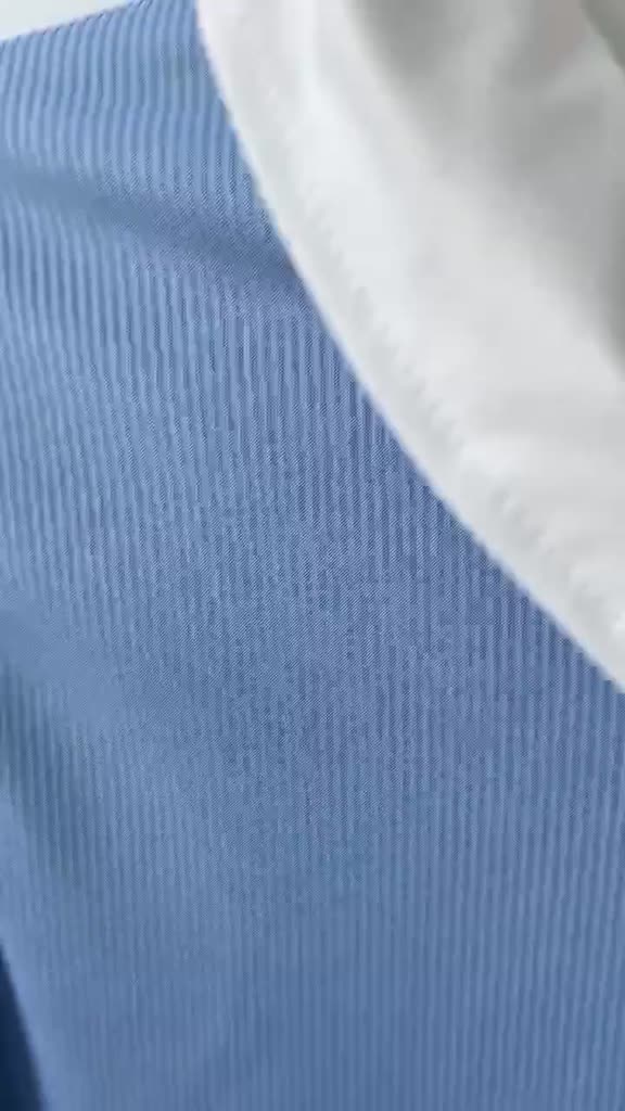 Áo Thun Polo Giả Hai Lớp Tay Ngắn Dáng Rộng Màu Sắc Tương Phản Thời Trang Dành Cho Nữ | BigBuy360 - bigbuy360.vn