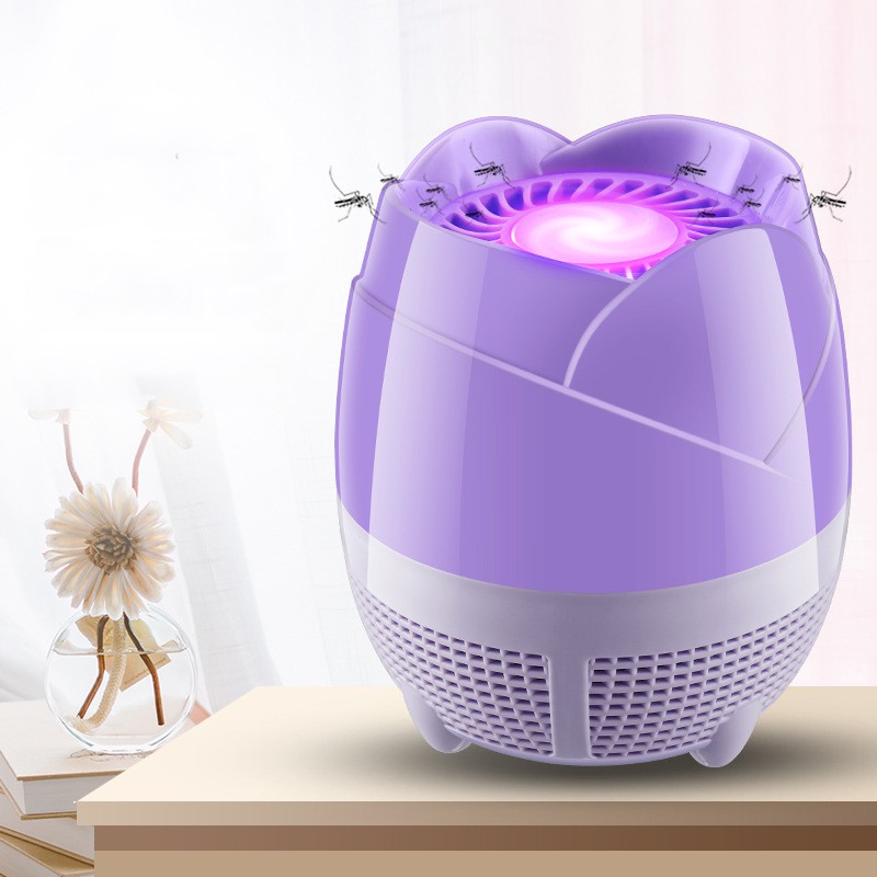Đèn bắt muỗi hình hoa cắm cổng usb thông minh an toàn cho gia đình