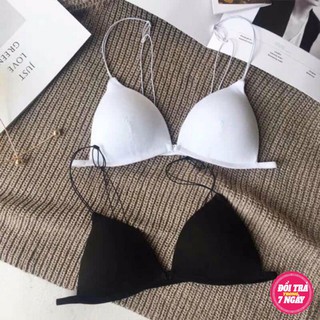 Bra cotton dây mảnh 😍😍 😍😍 áo bra mút mỏng đẹp