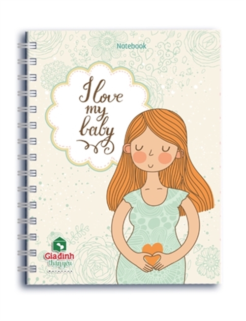 Sổ lò xo notebook-I love may baby - GĐTY-04