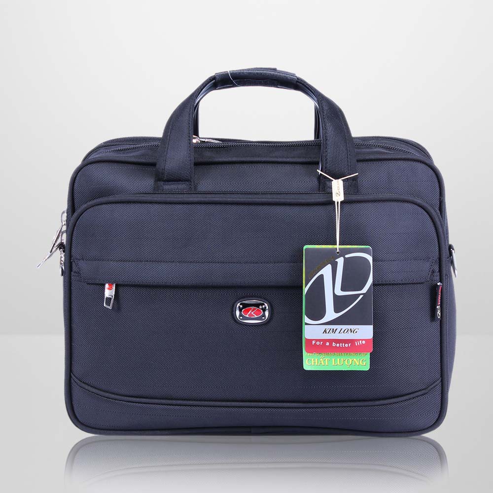 Cặp laptop nam nữ, có thể mở rộng thêm 5cm, nhiều ngăn, cặp văn phòng Kim Long KL18 đen | BigBuy360 - bigbuy360.vn