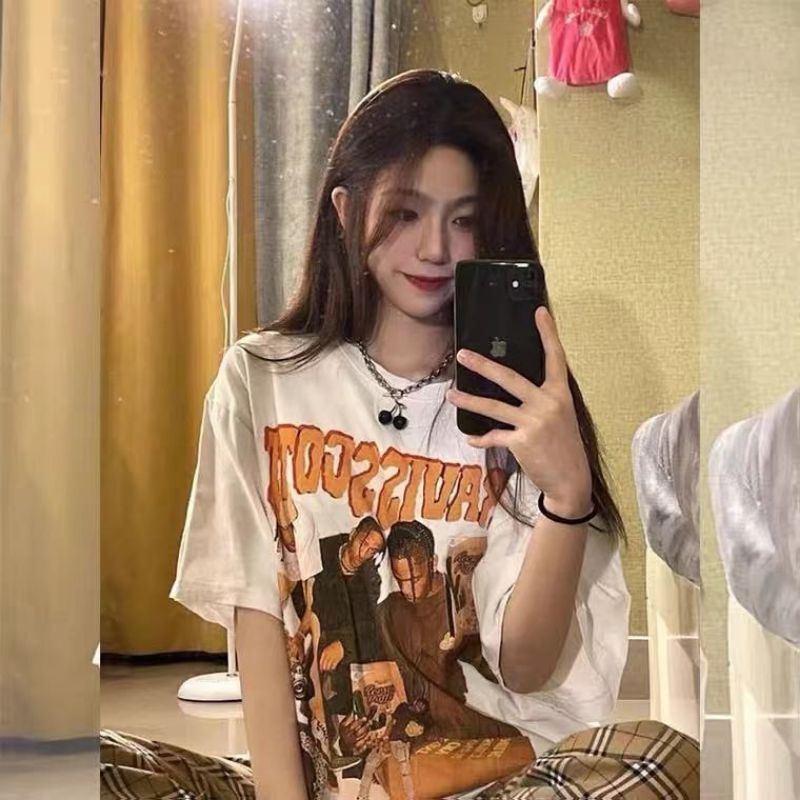 Áo Thun Form Rộng TRAVISSCOTT Cực Hót, Áo Phông Tay Lỡ Oversize Unisex