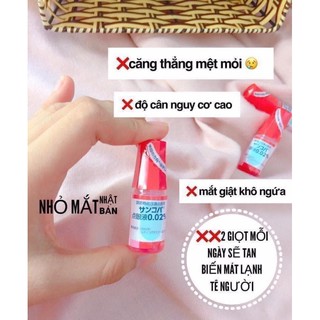 [Đủ Bill]Thuốc Nhỏ Mắt Sancoba Nhật Bản 5ml