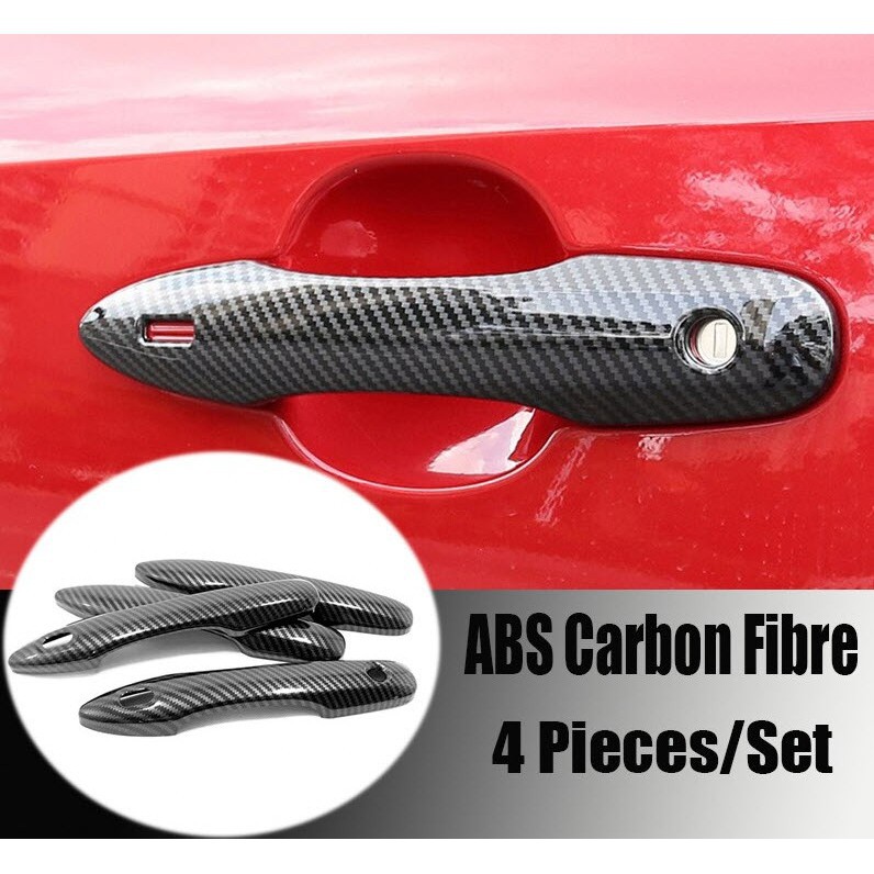 Ốp tay hõm cửa xe Toyota Cross 2021 2022 Vân Carbon Cao Cấp Chống xước tay cửa làm đẹp cho xe