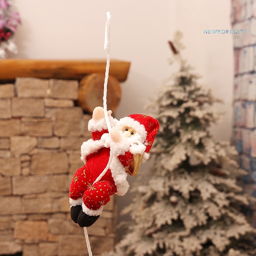 Dây thừng treo trang trí giáng sinh hình ông già noel 30cm
