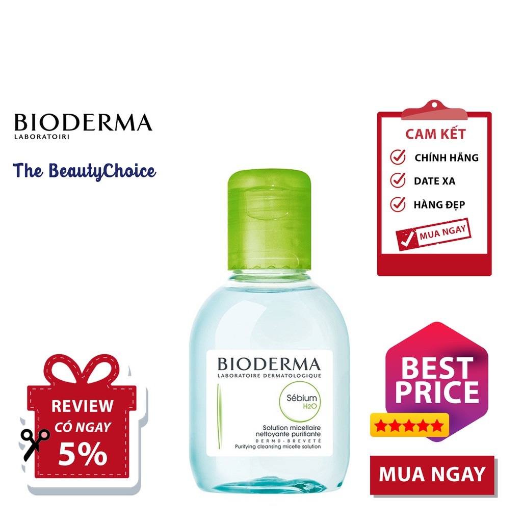 Nước Tẩy Trang Cho Da Dầu Bioderma Sebium H2O (100mL)