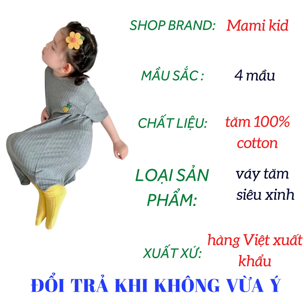 Váy Bé Gái Thun Tăm, Váy Body Cho Bé giãn mạnh, Lên Dáng siêu xinh 12-40kg,Shop  Mamikid
