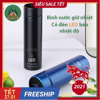 Bình giữ nhiệt có đèn LED Hiển thị nhiệt độ - Sang trọng, tiện lợi, giữ nhiệt 12 giờ