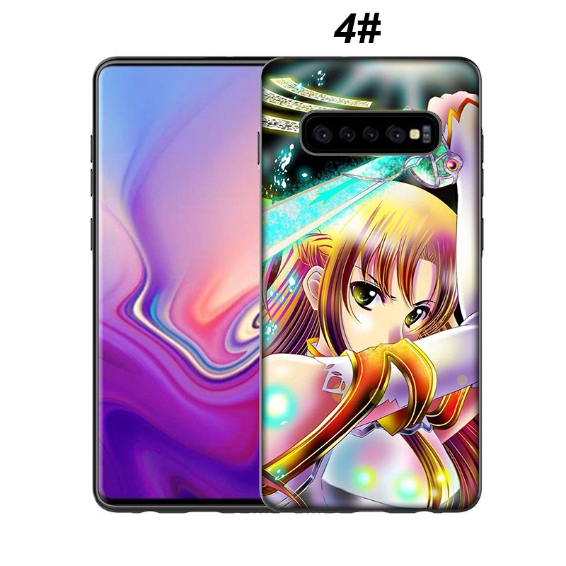 Ốp điện thoại mềm in hình Sword Art Online cho Samsung Galaxy Note 10 Plus 9 8 A8 A7 A6 A5 2016 2017 2018